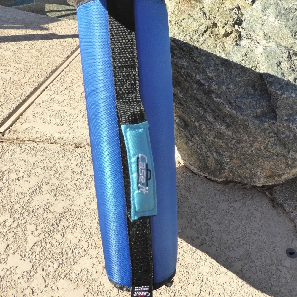 Case It Blue Binder School Paper Organizer with Strap